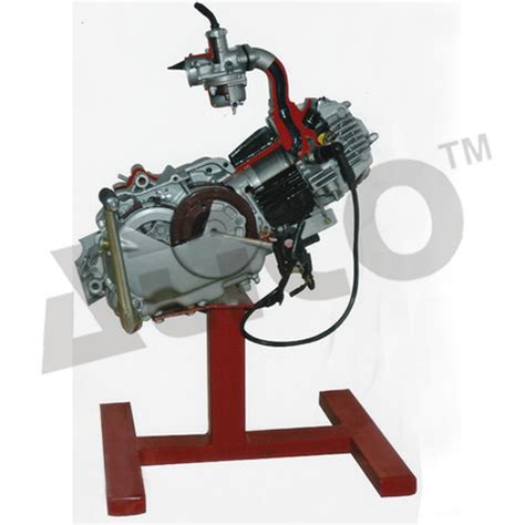Cut Sectional Model Of Four Stroke Single Cylinder Engine Assembly At