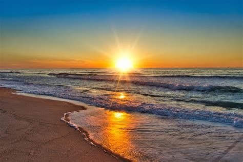 Beach Sunrise Desktop Wallpaper Photos