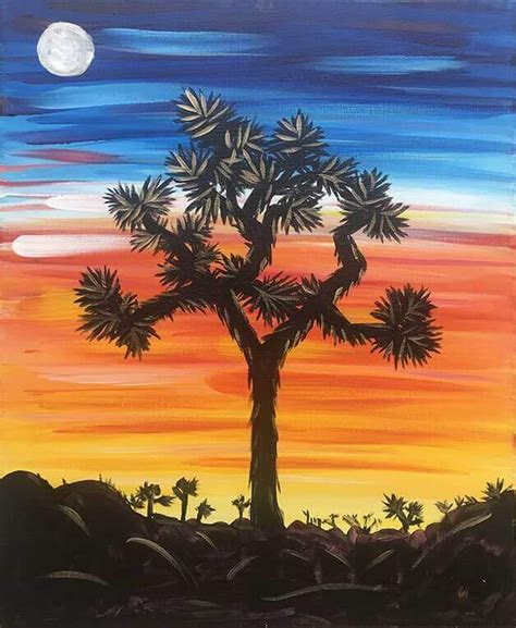 Joshua Tree Sunset Painting Party With The Paint Sesh