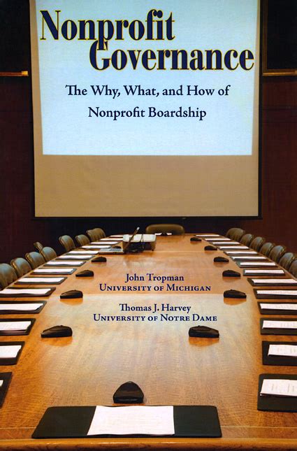 Nonprofit Governance The Why What And How Of Nonprofit Boardship