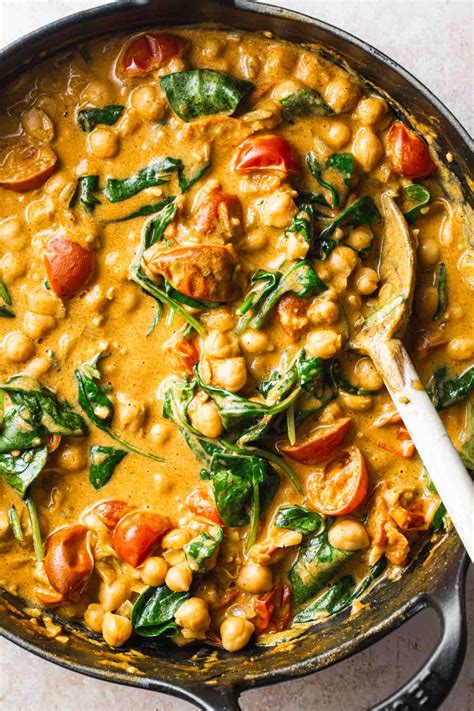 Chickpea And Spinach Curry My Goodness Kitchen