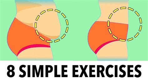 8 Simple Exercises To Reduce Hanging Belly Youtube