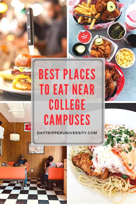 Where To Eat Near Your College Campus Collegefood Collegetouring