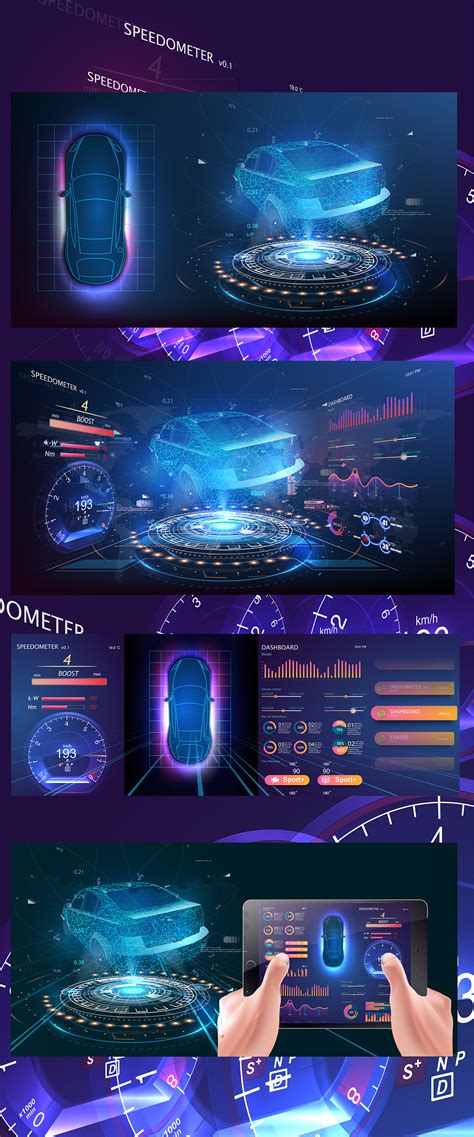 Design for the context the user is actually in. Futuristic car user interface in style HUD UI UX on Behance