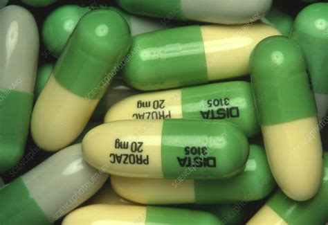 capsule of prozac an antidepressant drug stock image m630 0057 science photo library