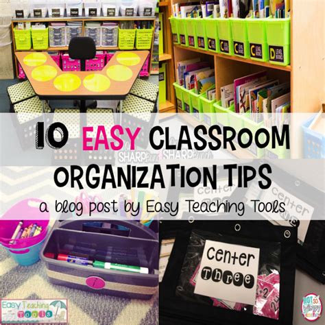 10 Easy Classroom Organization Tips Easy Teaching Tools