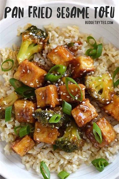 Pan Fried Sesame Tofu With Broccoli Budget Bytes