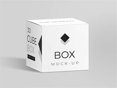 Cube Box Mockup For Packaging By Graphic Arena On Dribbble