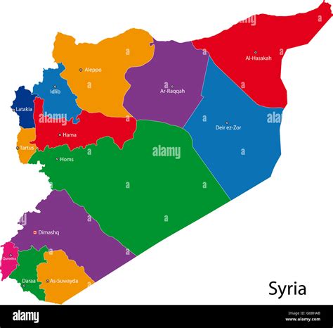 Esquema del mapa de siria fotografías e imágenes de alta resolución Alamy