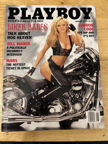 Playboy August Kalin Olson Nikki Ziering Biker Babes Bill Maher Ebay