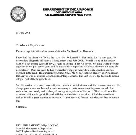 Character Reference Letter Military Cover Letter Gambaran