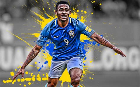 Download Wallpapers Gabriel Jesus 4k Brazilian Football Player