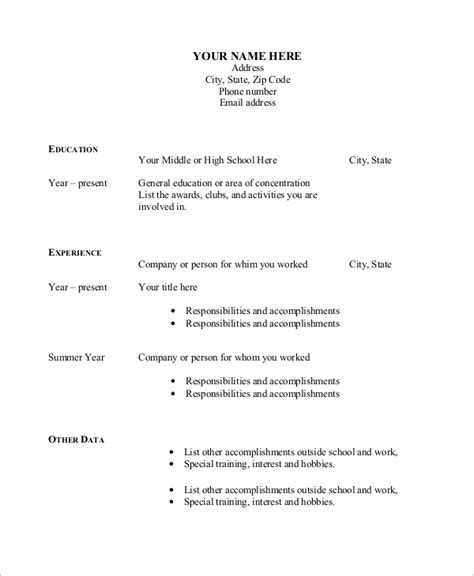 Free and premium resume templates and cover letter examples give you the ability to shine in any application process and relieve you of. FREE 9+ Sample Blank Resume Templates in MS Word | PDF