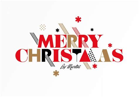 Merry Christmas Martini Typography By Musaworklab Via Behance