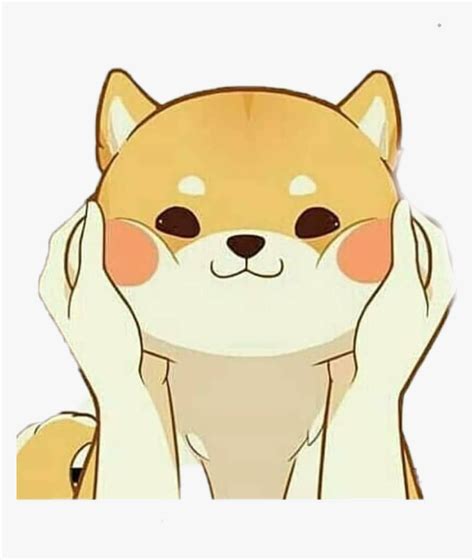 Kawaii Cute Anime Shiba Dog Puppy Kawaii Cute Anime Dog Hd Png