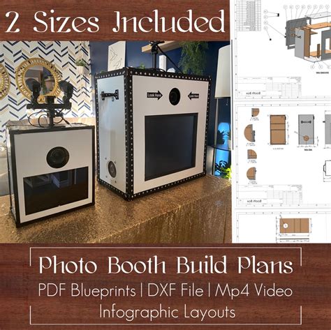Diy Photo Booth Build Plans Photo Booth Blueprints Etsy