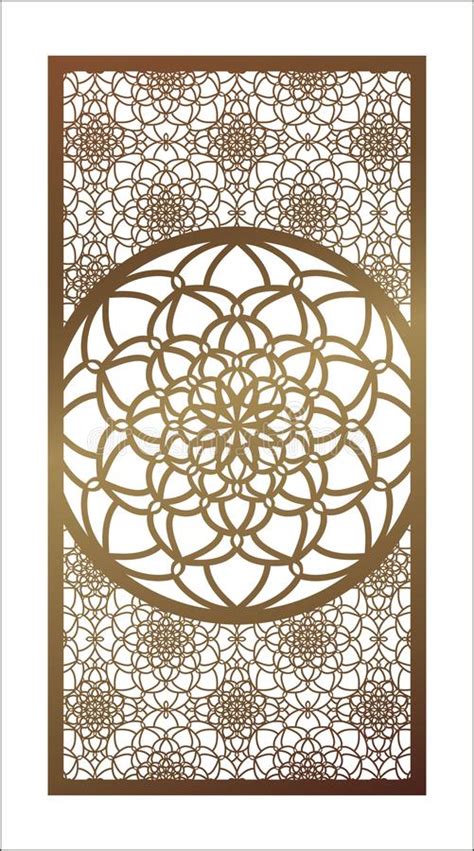 Vector Laser Cut Panel Pattern Template For Decorative Panel W Stock