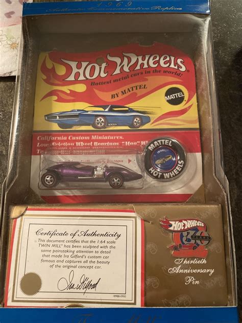 2 Hot Wheels 30 Years 1969 Authentic Commemorative Replica Twin Mill