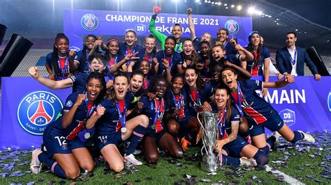 Les joueuses du PSG Championnes de France