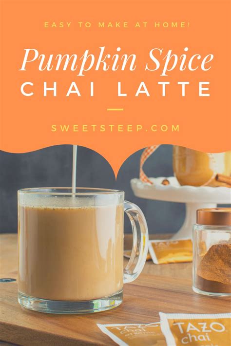 pumpkin spice chai latte in 2022 chai tea latte recipe pumpkin chai latte recipe pumpkin