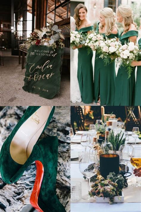 20 Hunter Emerald Green Wedding Color Ideas Youll Love Wedding