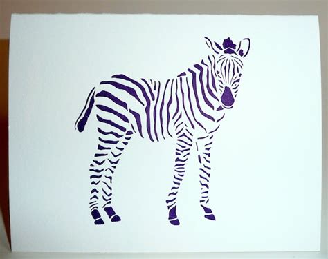 Items Similar To Purple Zebra On Etsy