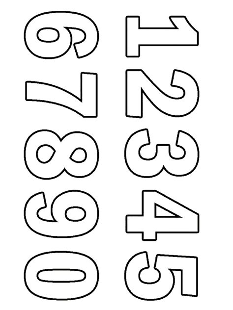 Number Stencils Free Printable