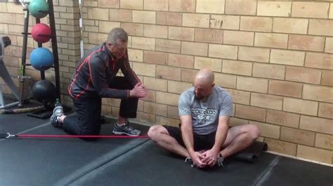 How To Stretch Groin And Hips Faster Using Band Assistance Youtube