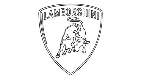 Download High Quality Lamborghini Logo Sketch Transparent Png Images