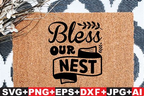 Bless Our Nest Svg Cut File Graphic By Design Store · Creative Fabrica