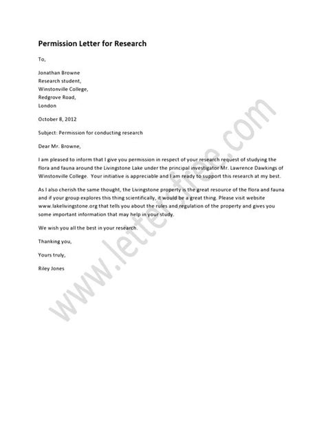 Student researchers planning to conduct their research in a country, which is not their native country and which is outside of north america, are to take researchers engaging in critical inquiry need to state any anticipated or known risks in the information consent letter for any potential participants who. A permission letter for research is written in respect of a request letter for conducting a ...