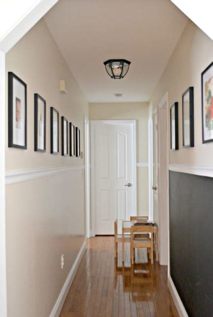 High Chair Rail Ideas For Hallway With Chalkboard Grip Elements