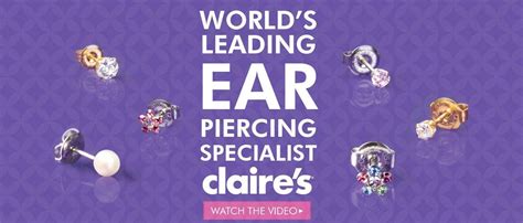 Claires Ear Piercing T Card To Get Her Ears Pierced Claires Ear Piercing Ear Piercings