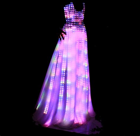 Cutecircuits Electric Fashion Light Up Dresses Have Hundreds Of Led