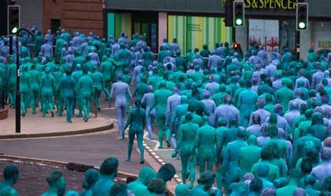 Thousands Strip Naked On Streets Of Hull For Art Uk News Express Co Uk