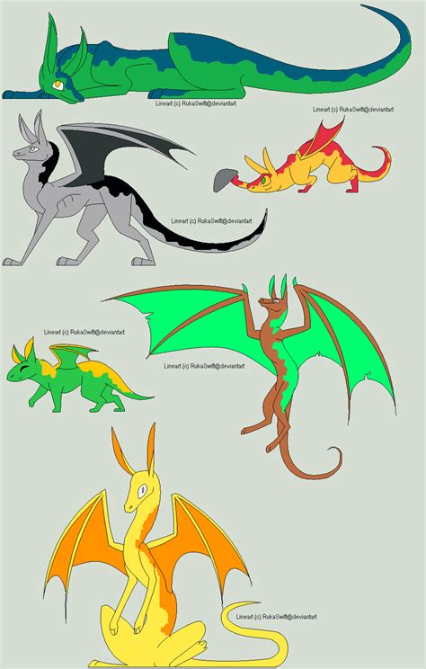 Dragon Adoptables D By Electricorat On Deviantart