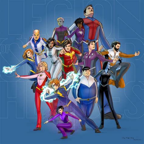The Legion Of Super Heroes By Arunion Legion Of Superheroes Dc
