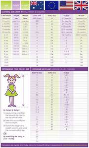 Craftyline E Pattern Shop Size Charts Charts For Kids Size Chart For