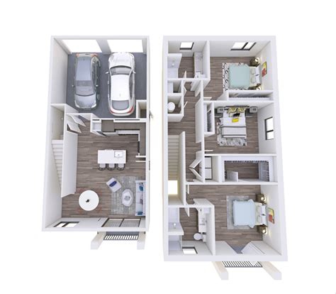 3C Townhome w/Attached 2 Car Garage | 3 Bed Apartment | The Point at