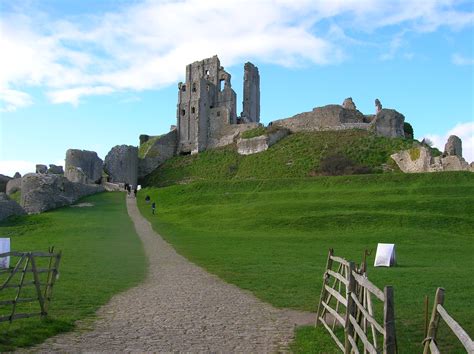 The Village And Castle Ruins At Corfe Castle In Dorset Julies Backpack