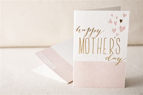 heartfelt mother s day letterpress and foil card smock