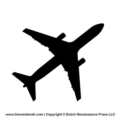 Simple Airplane Silhouette Clipart Available In Png And Vector