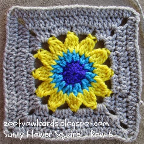 Did you scroll all this way to get facts about sunflower granny square? Zooty Owl's Crafty Blog: Happy Days CAL (2): Sunny Flower ...