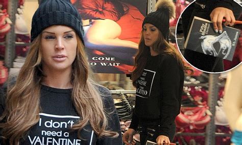 Danielle Lloyd Wears An Anti Valentines Day Jumper As She Checks Out Sexy Lingerie And Grabs A