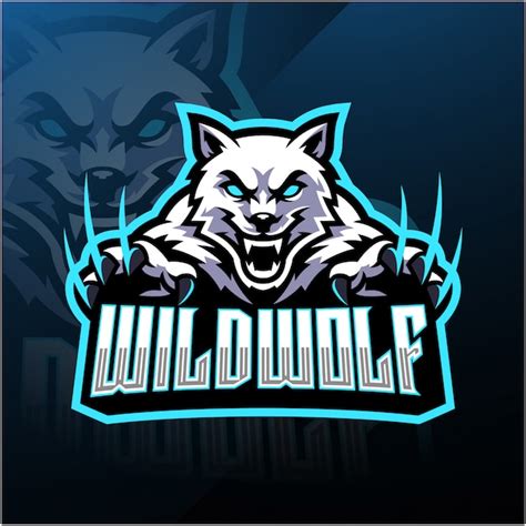Premium Vector Wild Wolf Esport Mascot Logo Design