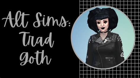 🖤 Alt Sims Trad80s Goth Sims 4 Maxis Match Cc Create A Sim 🖤