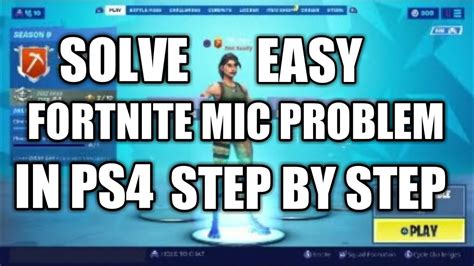 How To Fix Fortnite Mic Problem In Playstation 4 With Full Hd Youtube