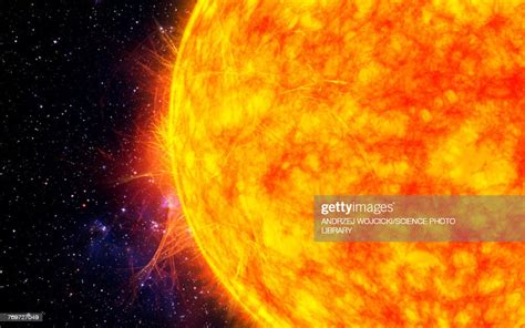 Sun With Solar Flares Illustration High Res Vector Graphic Getty Images