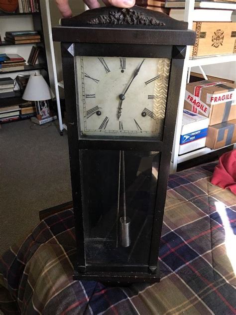 Vintage Gilbert Hollywood Wall Clock Great Wood Case And Working