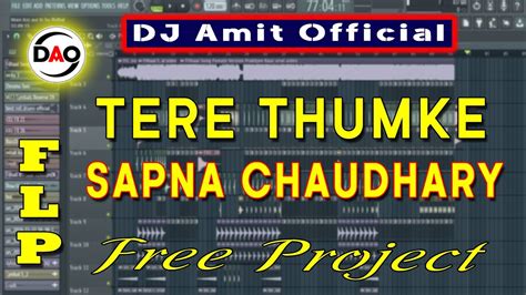 Tere Thumke Sapna Chaudhary Dj Amit Free Flp Project Youtube